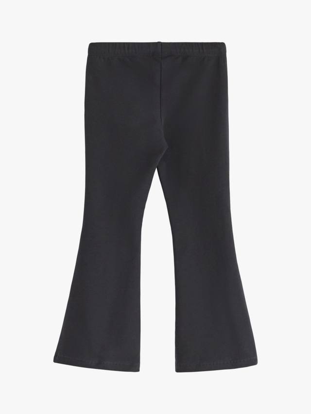 Детские фланелевые леггинсы с расклешенными штанинами Lindex, Black — фото 2