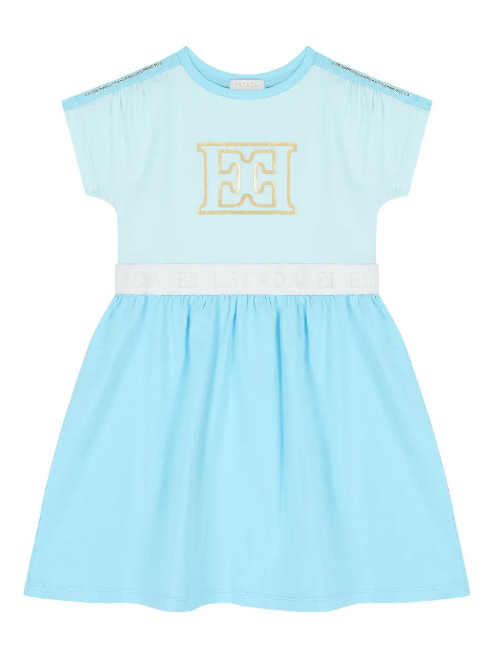 

Платье с логотипом Escada Kids, синий