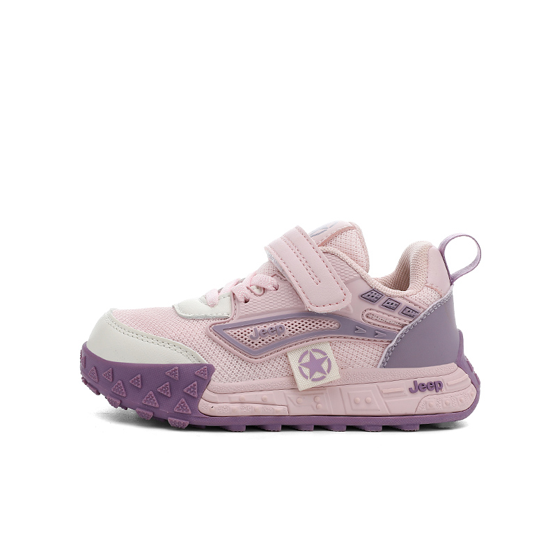 

Jeep Беговые кроссовки для детей, устойчивые к истиранию, легкие, с амортизацией, бесшумные, низкие, повседневные, розово-фиолетовые