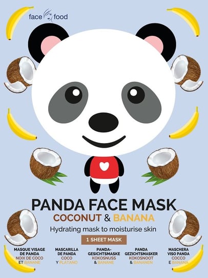 

7th Heaven, Panda Face Mask увлажняющая тканевая маска Кокос и Банан 1шт