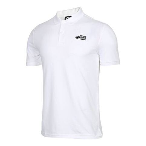 

Футболка sports short sleeve lapel polo shirt white Nike, белый
