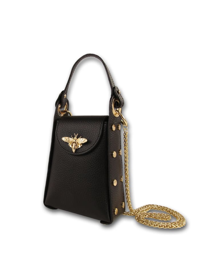 

Кожаная сумка через плечо Toscanto, черная, примерно 13 см Toscanto