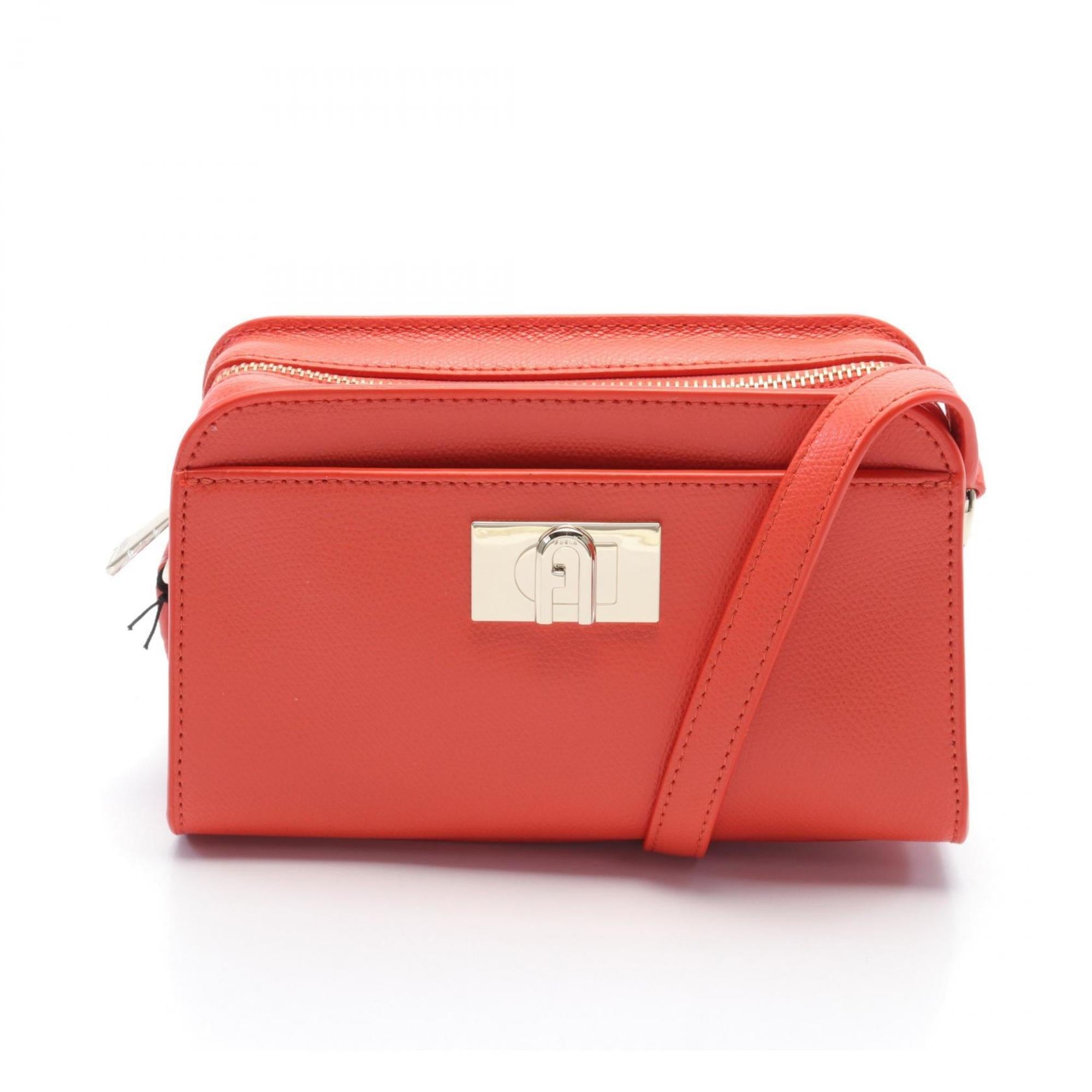 

Сумка через плечо Furla из кожи, оранжевый