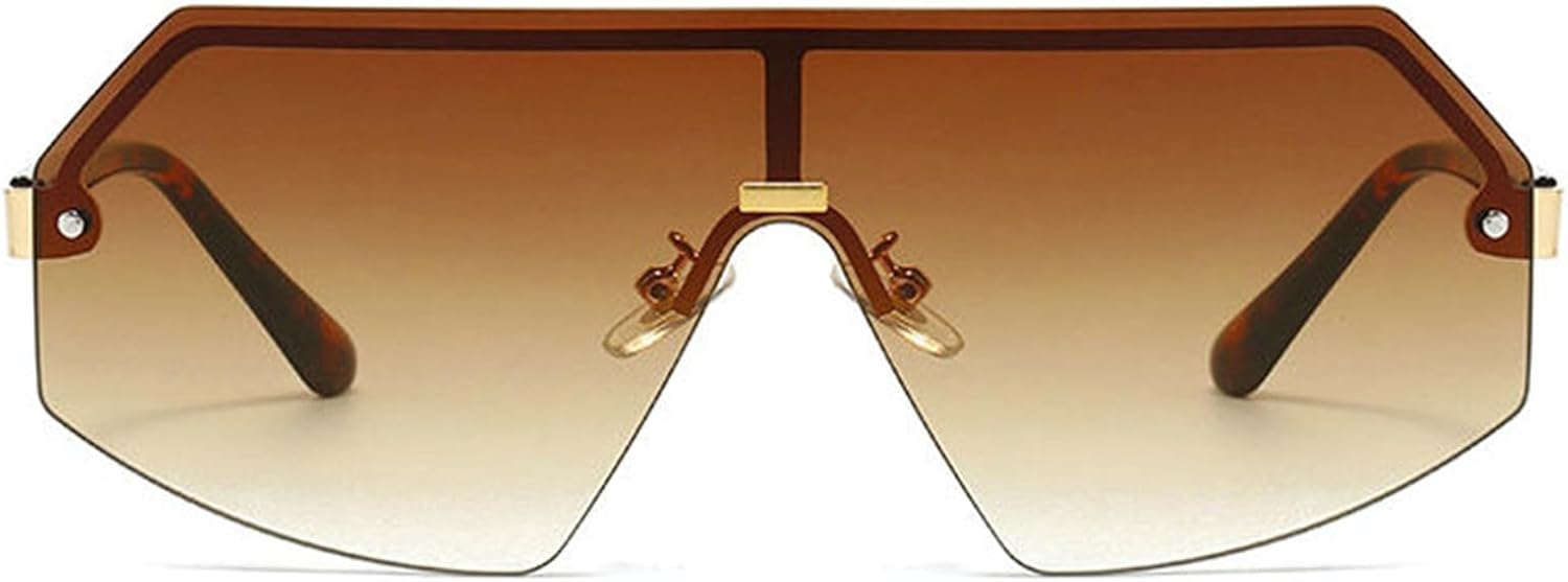 

Хелена Модные плоские цельные солнцезащитные очки большого размера без оправы, нестандартной формы, стильные, в стиле ретро-панк, для женщин и мужчин, черные helena, C2