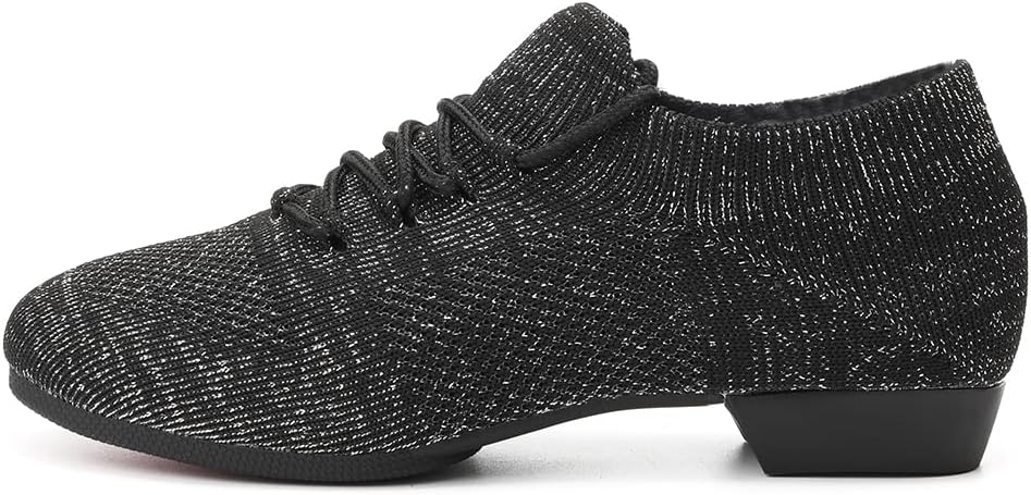 

Детские/Мужские танцевальные туфли на шнуровке из кожи для бальных танцев, латинских танцев, танго, сальсы FZW-SS Hroyl, черный