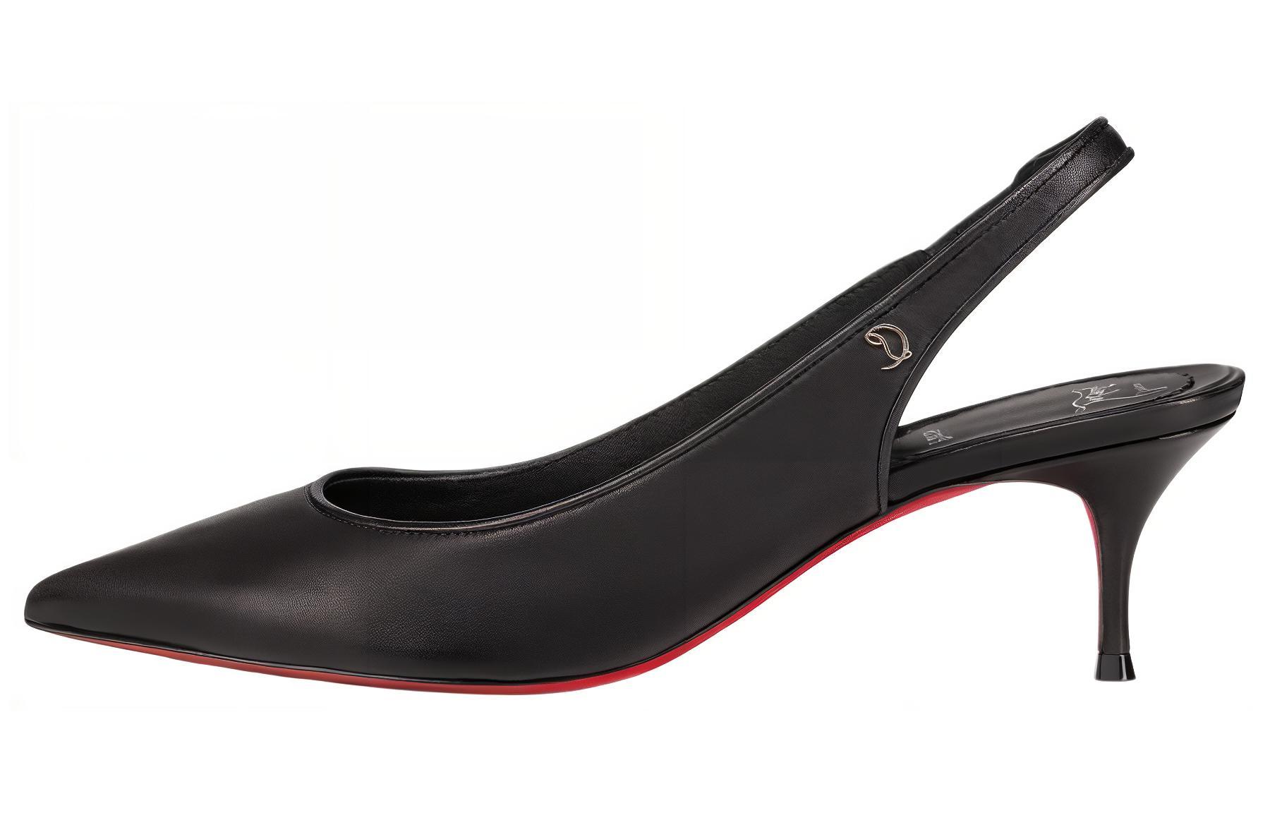 Спортивные лодочки-слингбэки Christian Louboutin, черные
