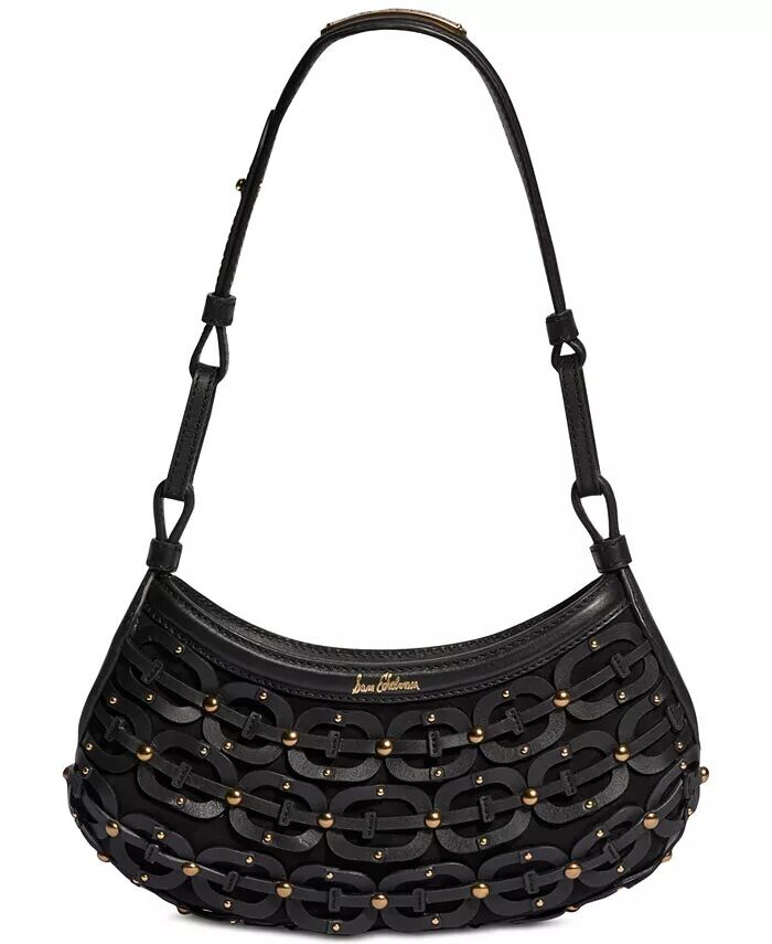 

Сумка через плечо из кожи Bay Crescent Chainlink Sam Edelman, черный