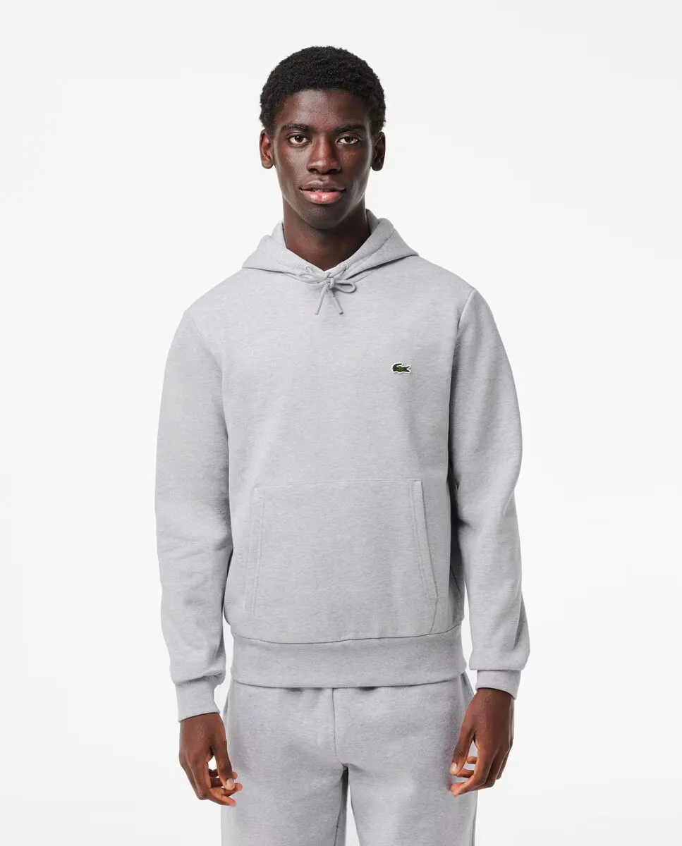 

Мужская толстовка Lacoste для джоггеров из органического хлопка с капюшоном, светло-серый
