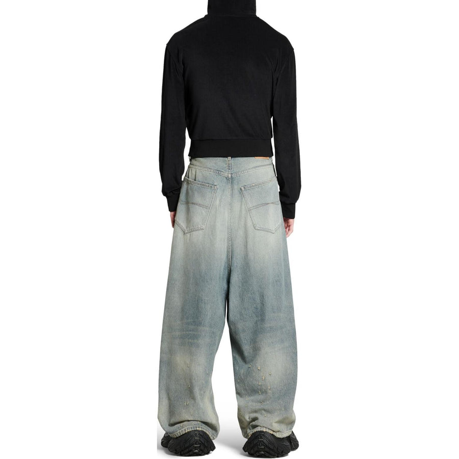 Спортивные брюки (WMNS) Balenciaga Low Crotch Pants 'Light Blue', синий — фото 4