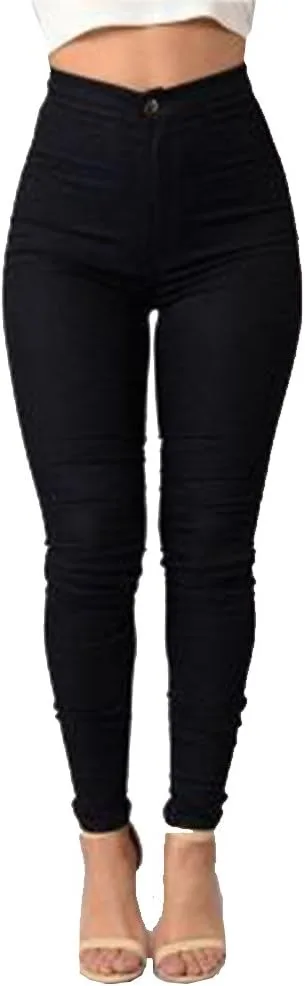 

FOURSTEEDS Женские эластичные джинсовые леггинсы с высокой талией