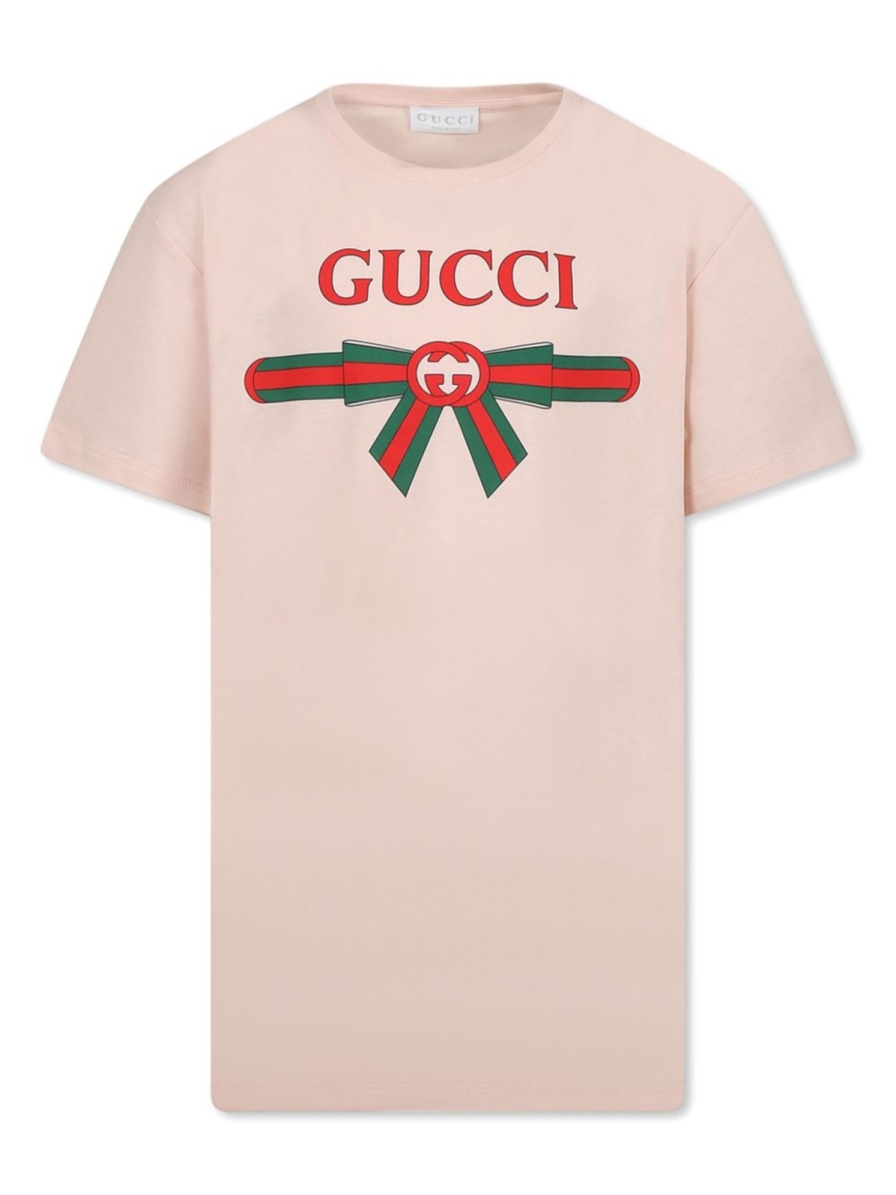 

Футболка с логотипом Gucci Kids, розовый