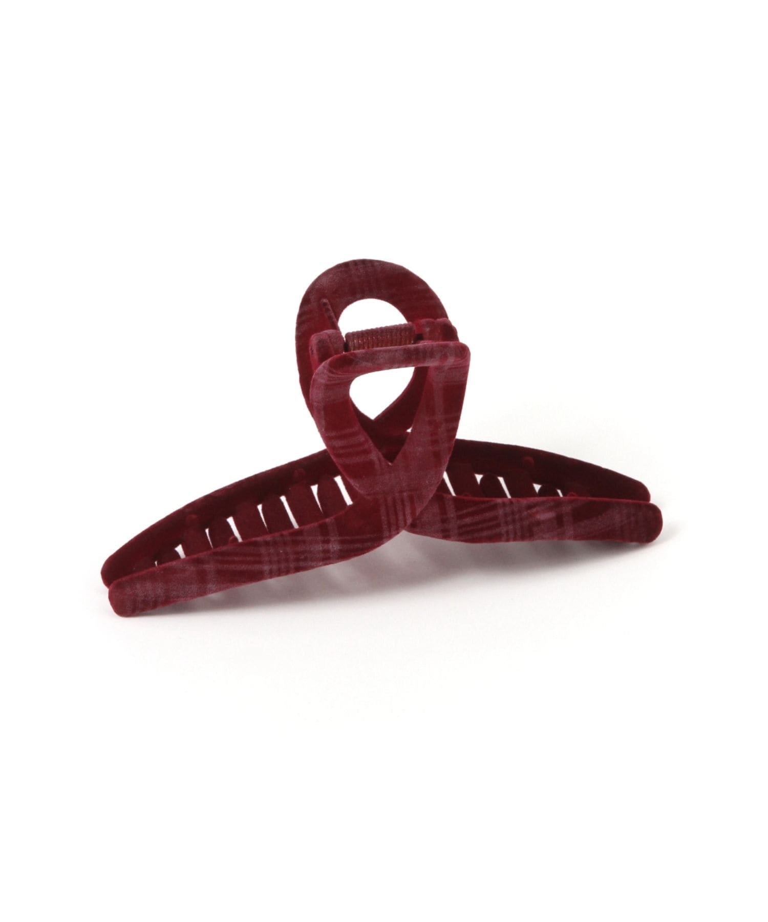 Бархатная клипса «Тартан» Lakole, Red (30)