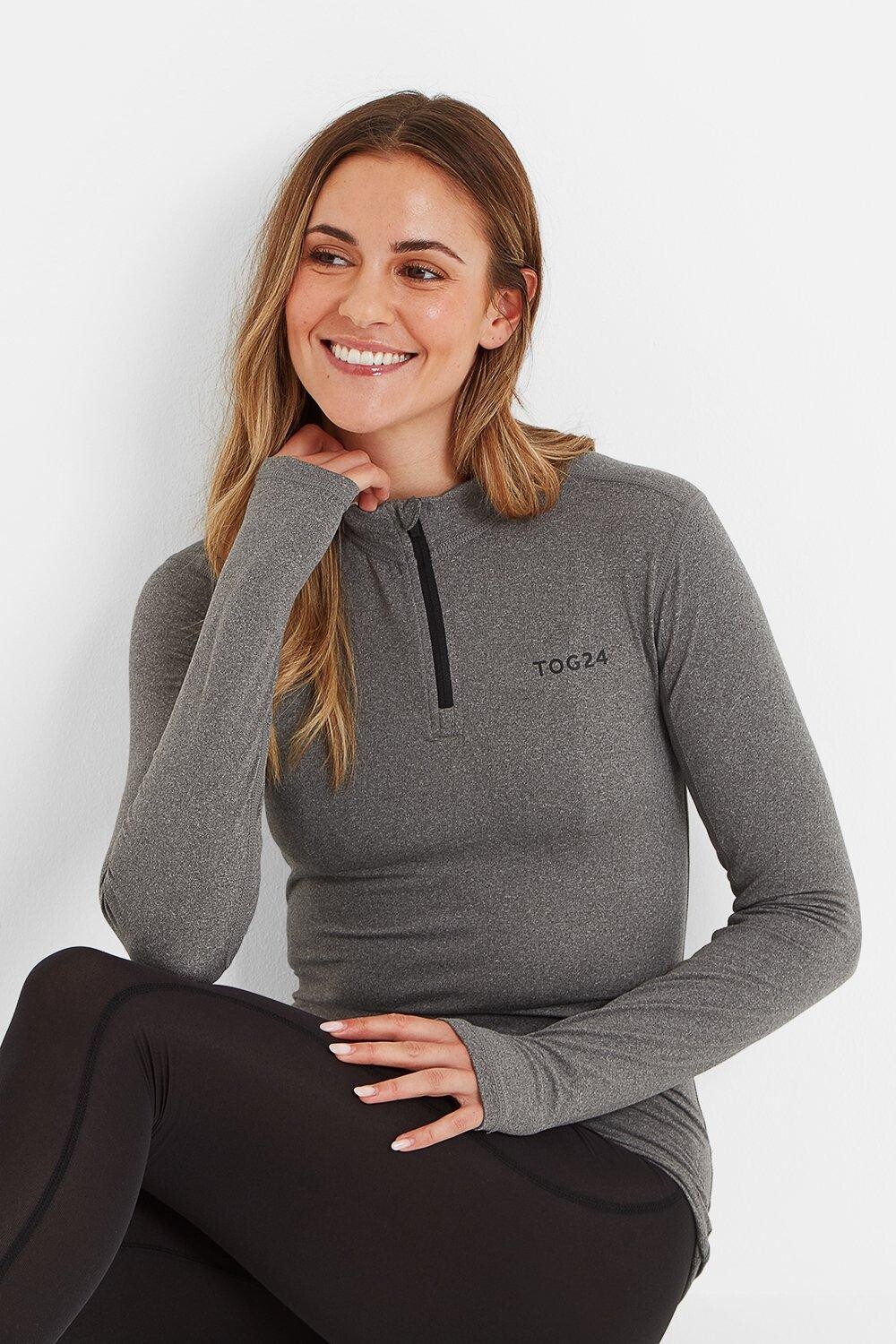 

Утепленная базовая ткань Snowdon с молнией на четверть TOG24, серый