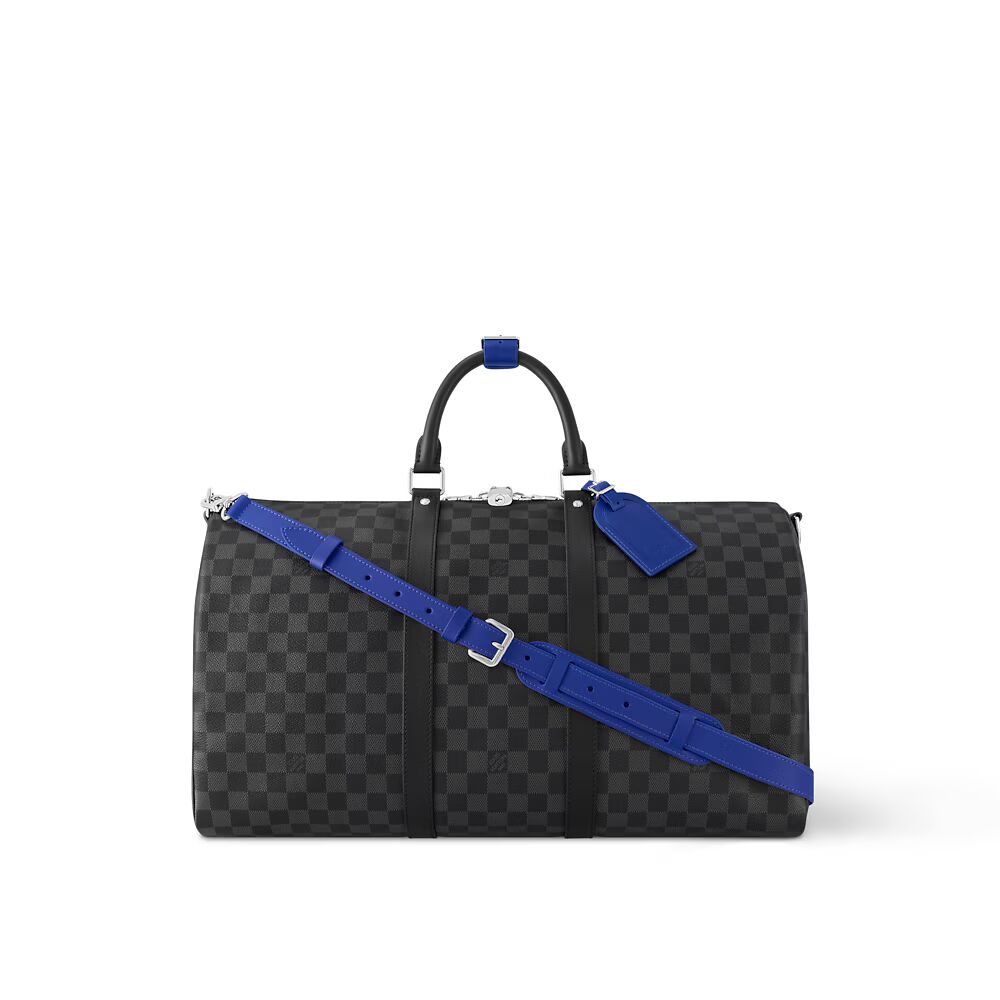 

Сумка Keepall Bandoulière 50 Louis Vuitton, серый