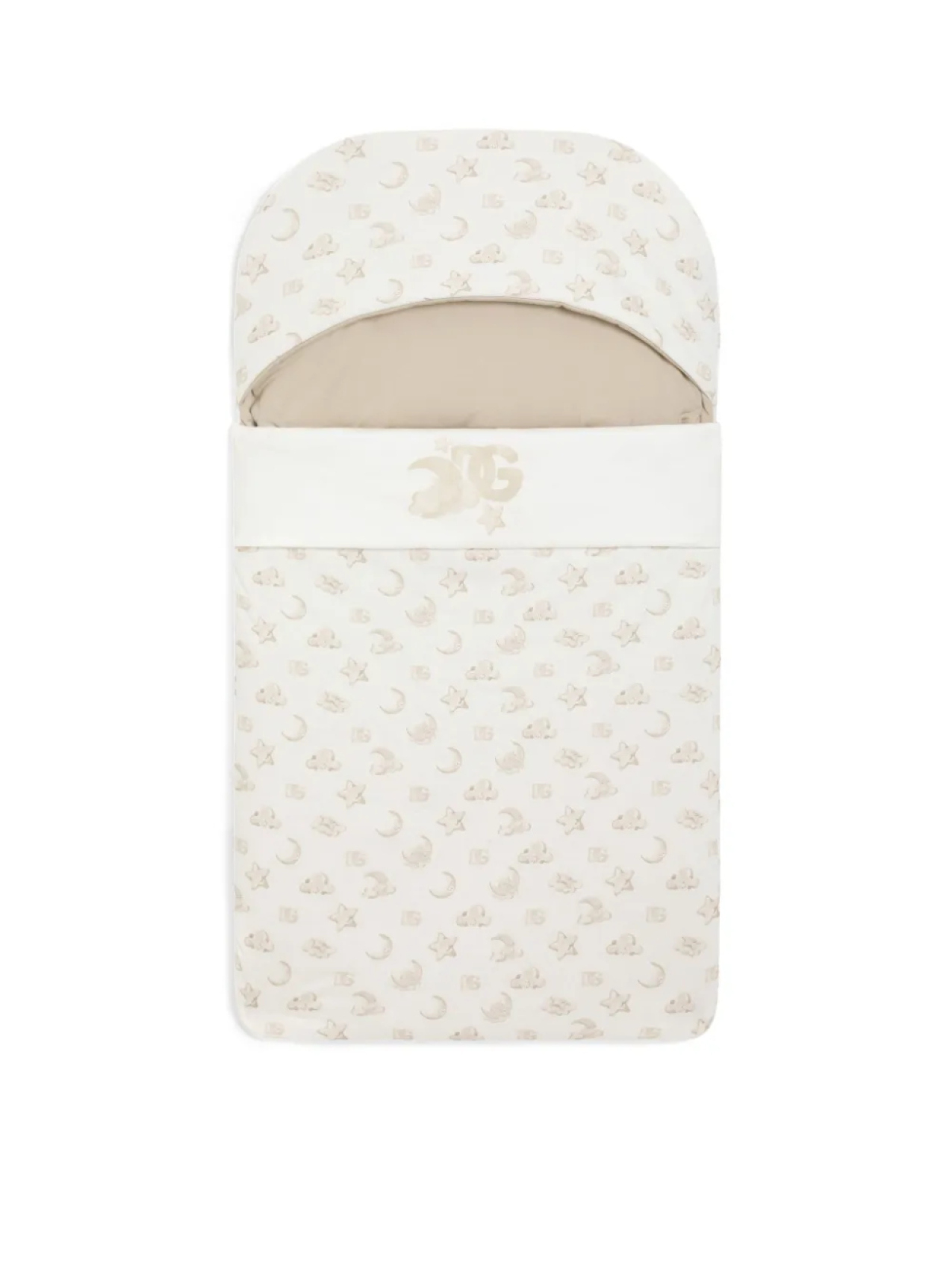 

Спальный мешок с логотипом Dolce & Gabbana Kids, белый