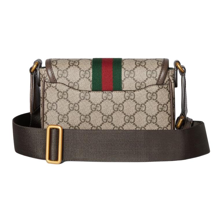 GUCCI Мини-кроссбоди Ophidia Snake Skin для мужских в цвете beige brown — фото 4