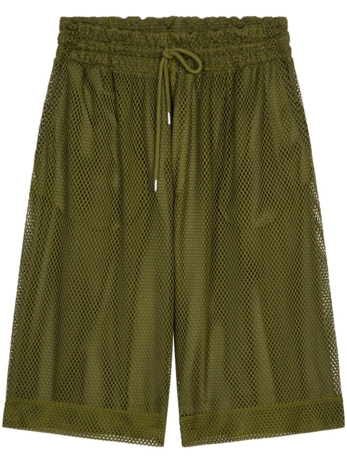 

DRIES VAN NOTEN сетчатые шорты-бермуды, зеленый