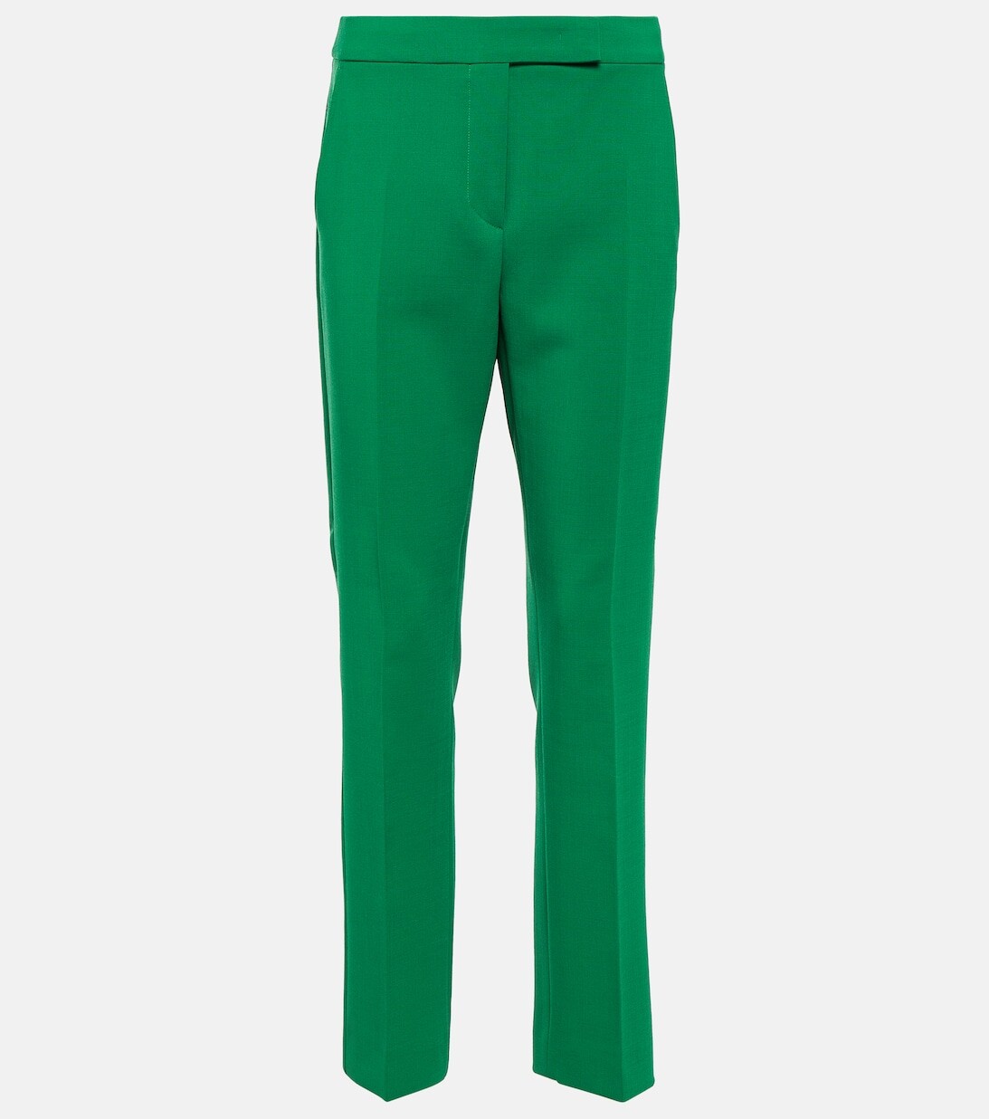 

Укороченные брюки Fuoco из смесовой шерсти MAX MARA, зеленый