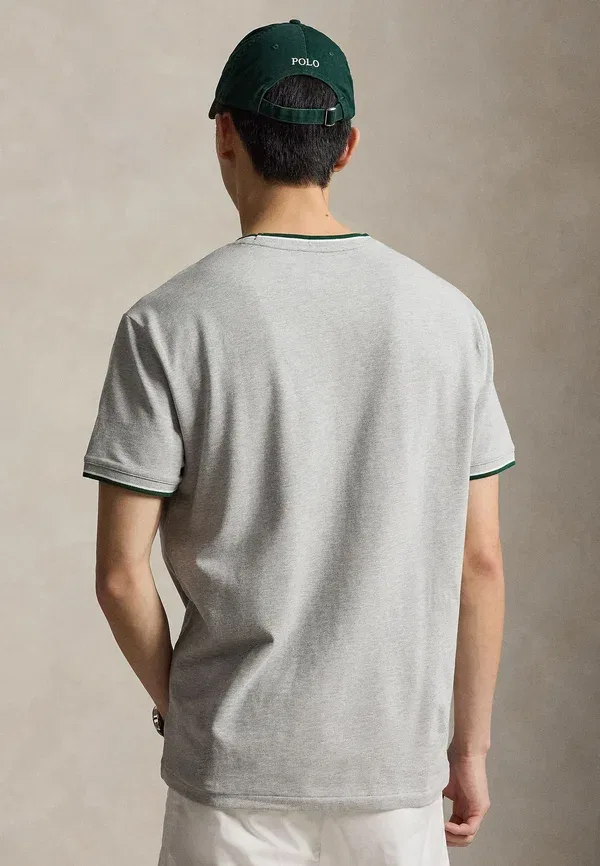 Футболка Polo Ralph Lauren Classic Fit Stretch Mesh, цвет весенний хизер — фото 3