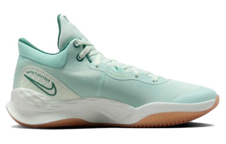 Мужские баскетбольные кроссовки Nike Renew Elevate 3, Barely Green/Jade Ice/Metallic Red Bronze/Vapour Green — фото 2