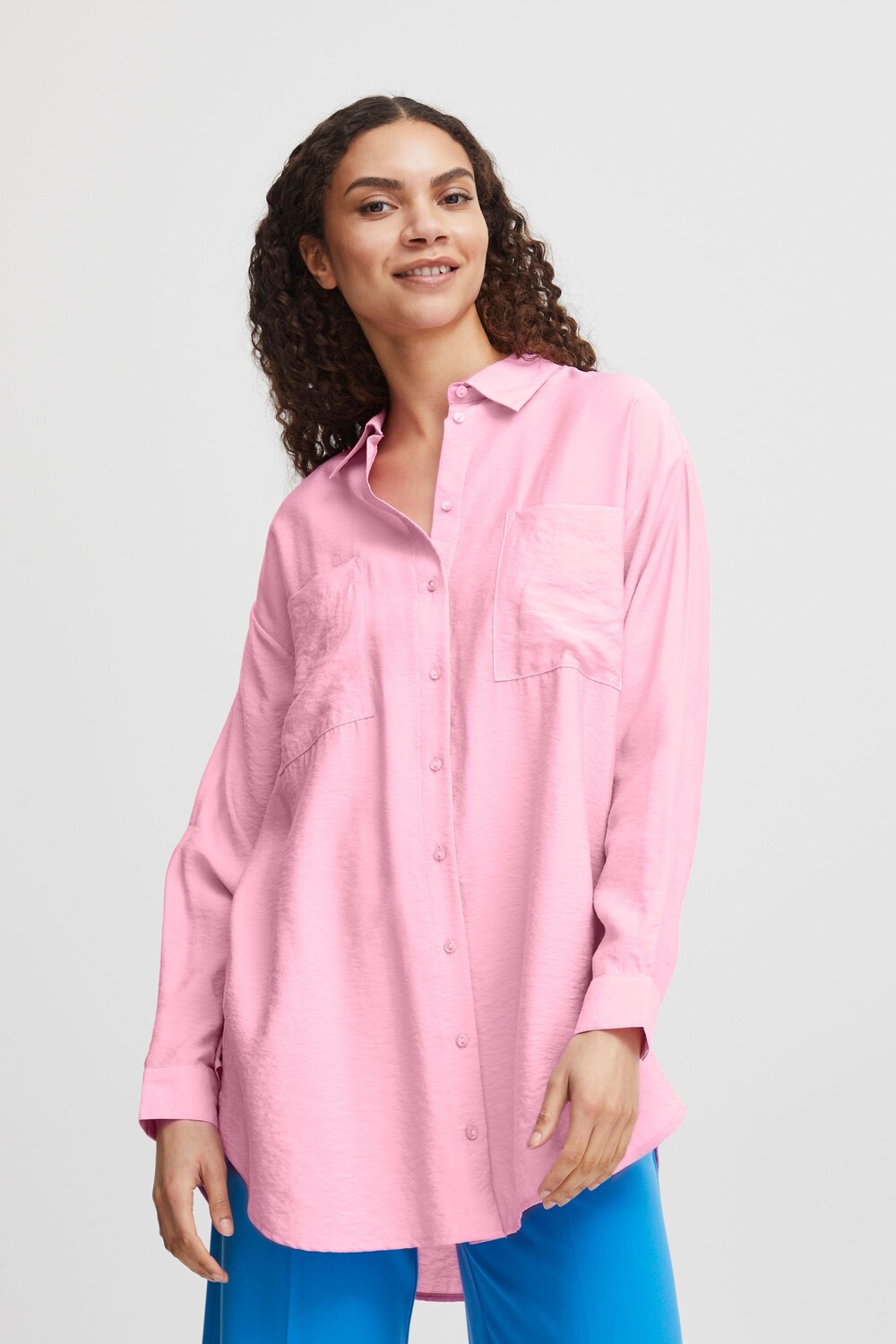

Блуза b.young Langarm BYIHALIEA LONG SHIRT, розовый