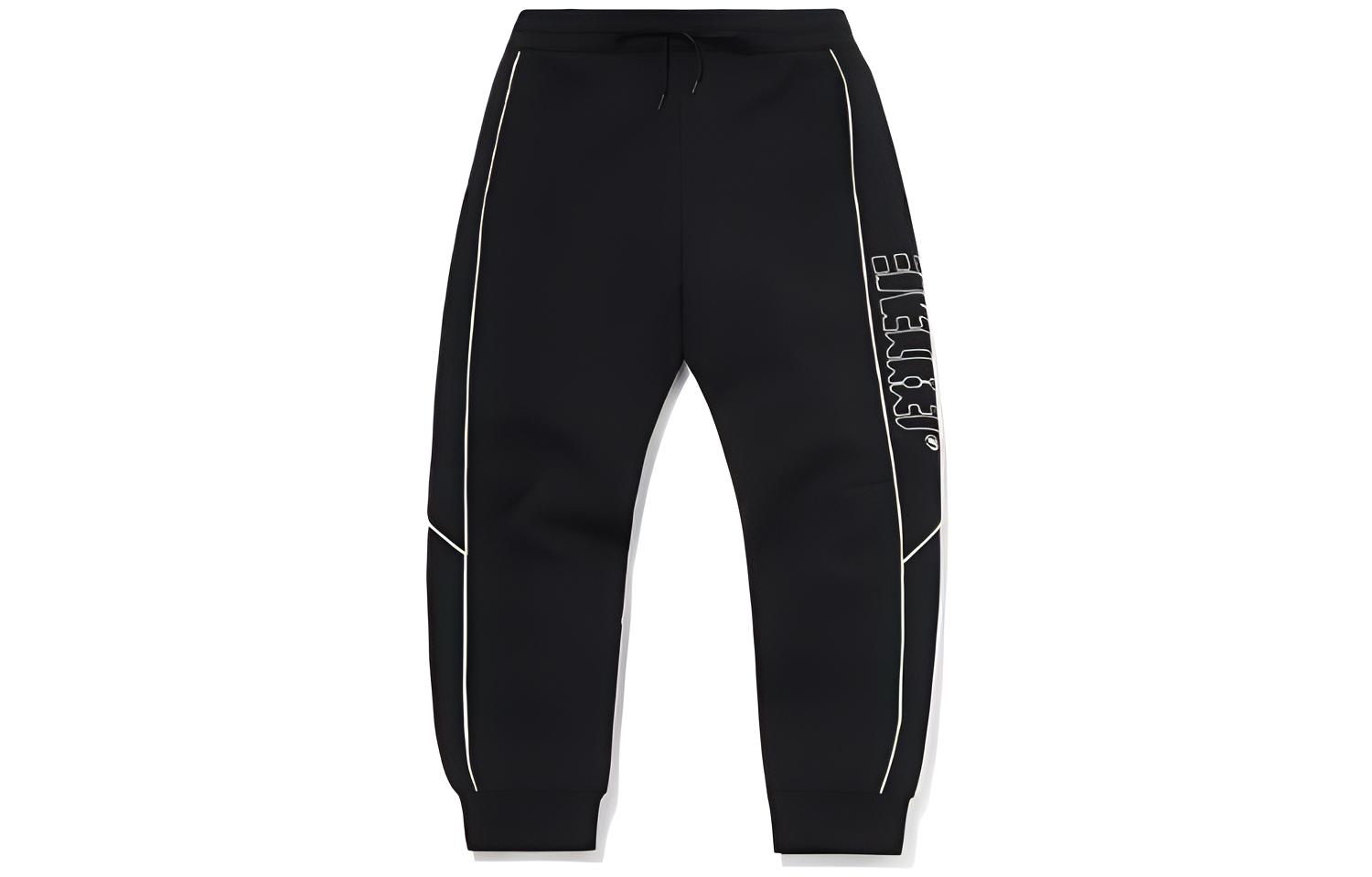 

LINING Бэдфайв вязаные спортивные штаны женские черные