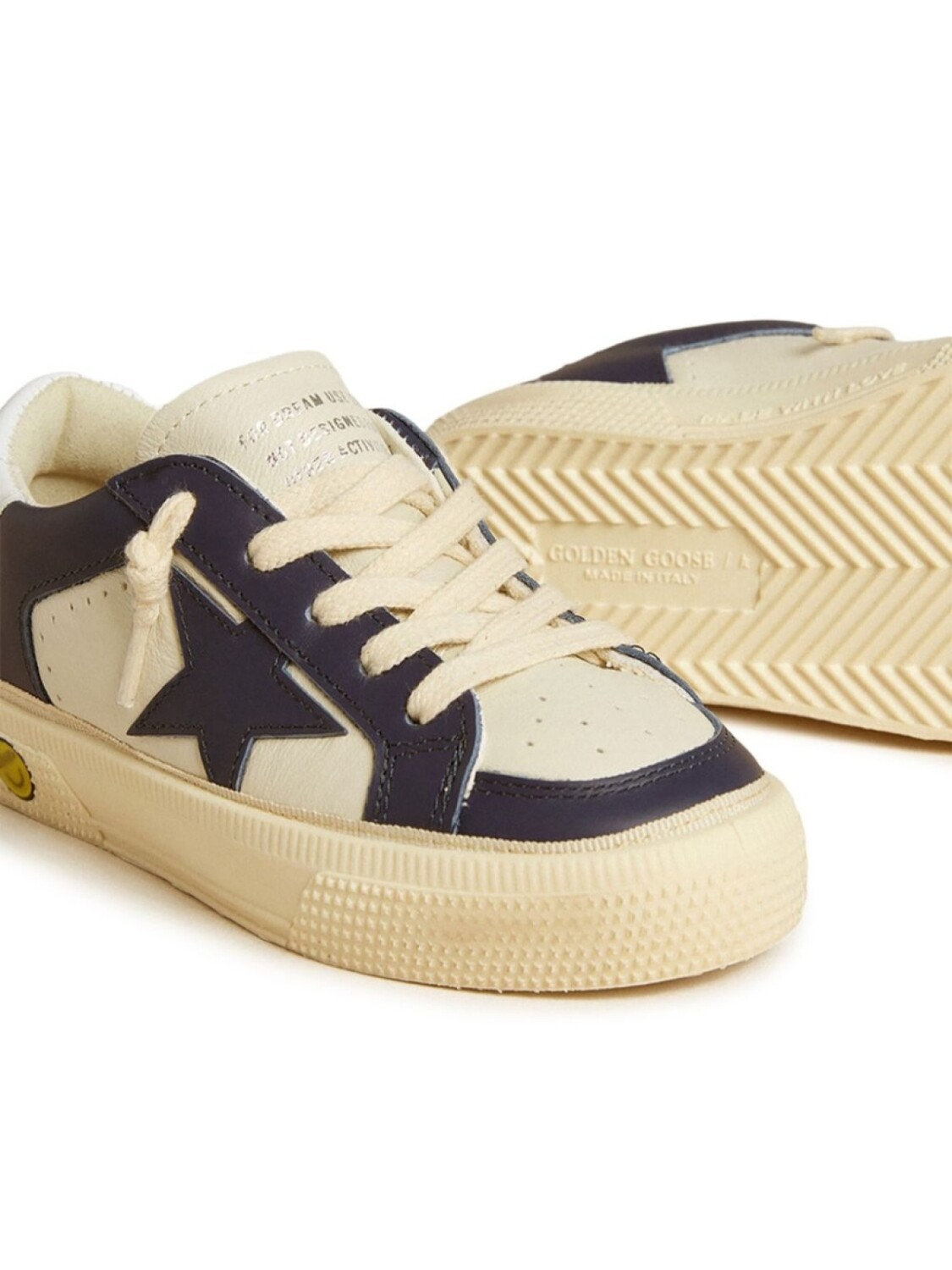 Golden Goose Kids кеды May Star, белый — фото 2