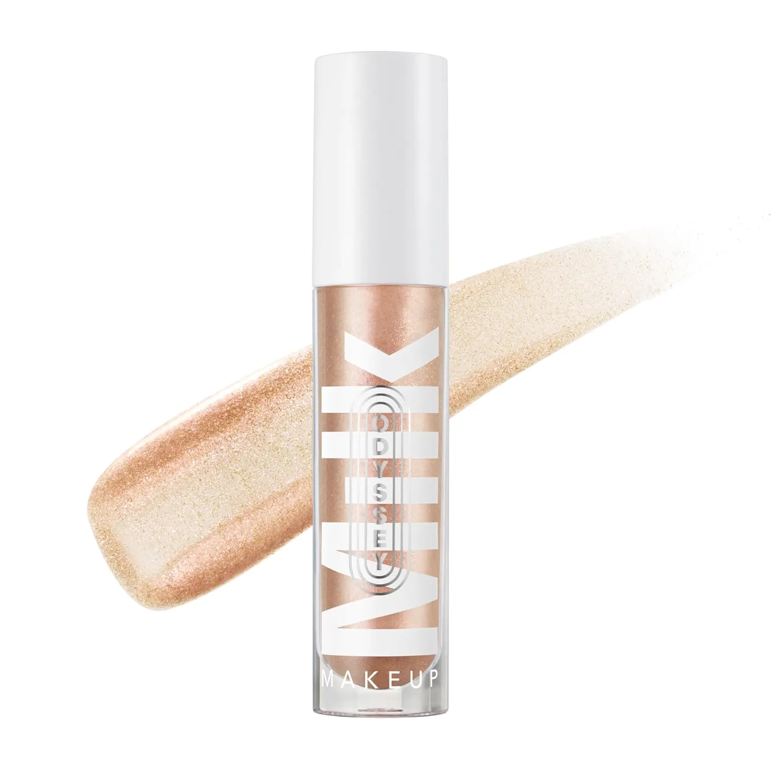Блеск для губ Milk Makeup Odyssey - нелипкий, увлажняющий, полупрозрачный блеск с длительным сиянием - веганская формула, питает кожу благодаря маслу жожоба., Experience - Golden Pink Shimmer