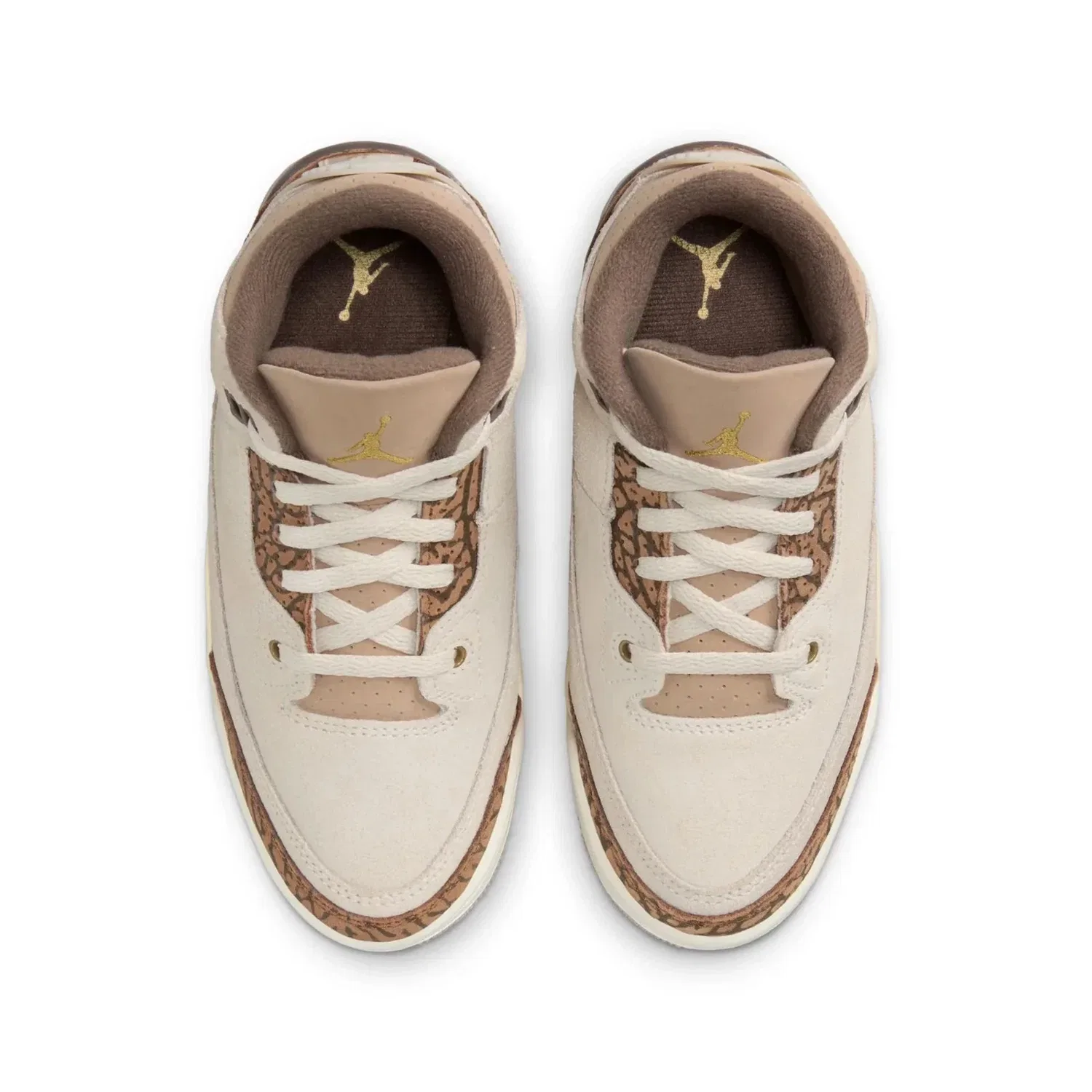 Детские кроссовки Air Jordan Retro DM0966 - Palomino для дошкольников и повседневной носки HTAT86, бежевый — фото 3