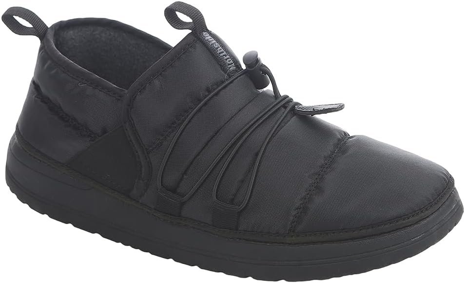

Мужские тапочки Northside Rainier Mid Camp - стеганые домашние и уличные тапочки с подошвой из пены EVA, мягкой подкладкой и высоко сцепляющей подошвой, водоотталкивающая уютная обувь, черный