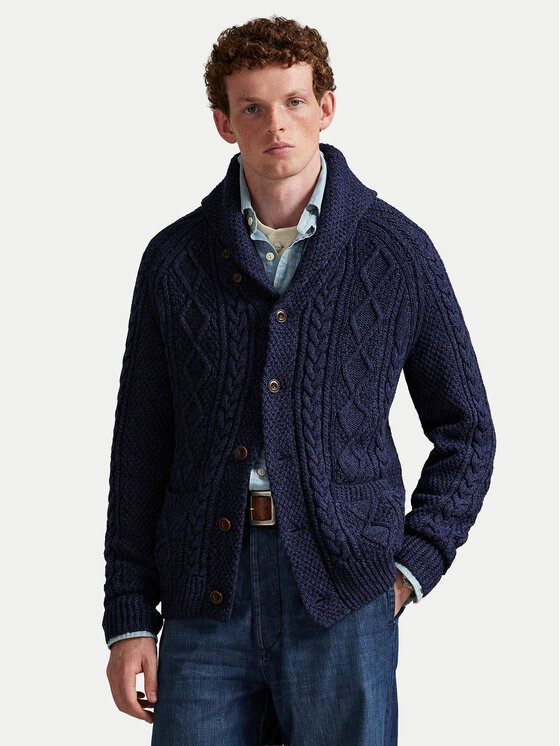 

Кардиган regular fit 710P02704001 Polo Ralph Lauren, синий