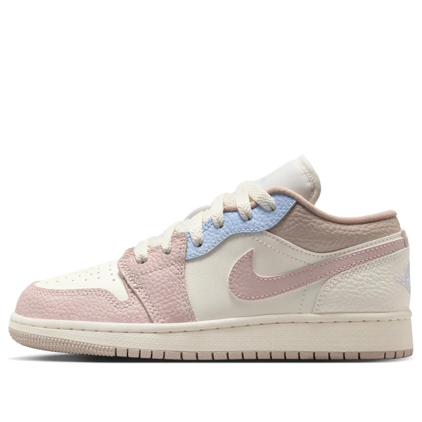Кроссовки Air Jordan 1 Low 'Sail Silt Red Hydrogen Blue' IV3219-161, розовый