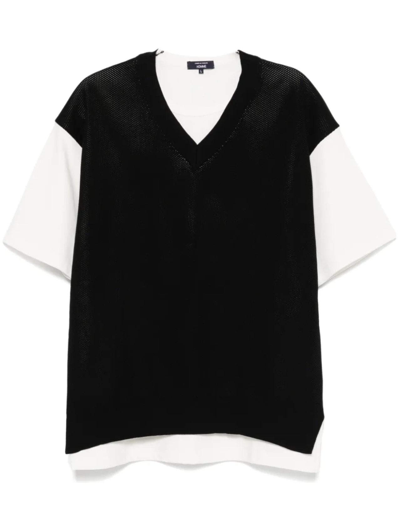 

Comme des Garçons Homme футболка с многослойным эффектом, белый