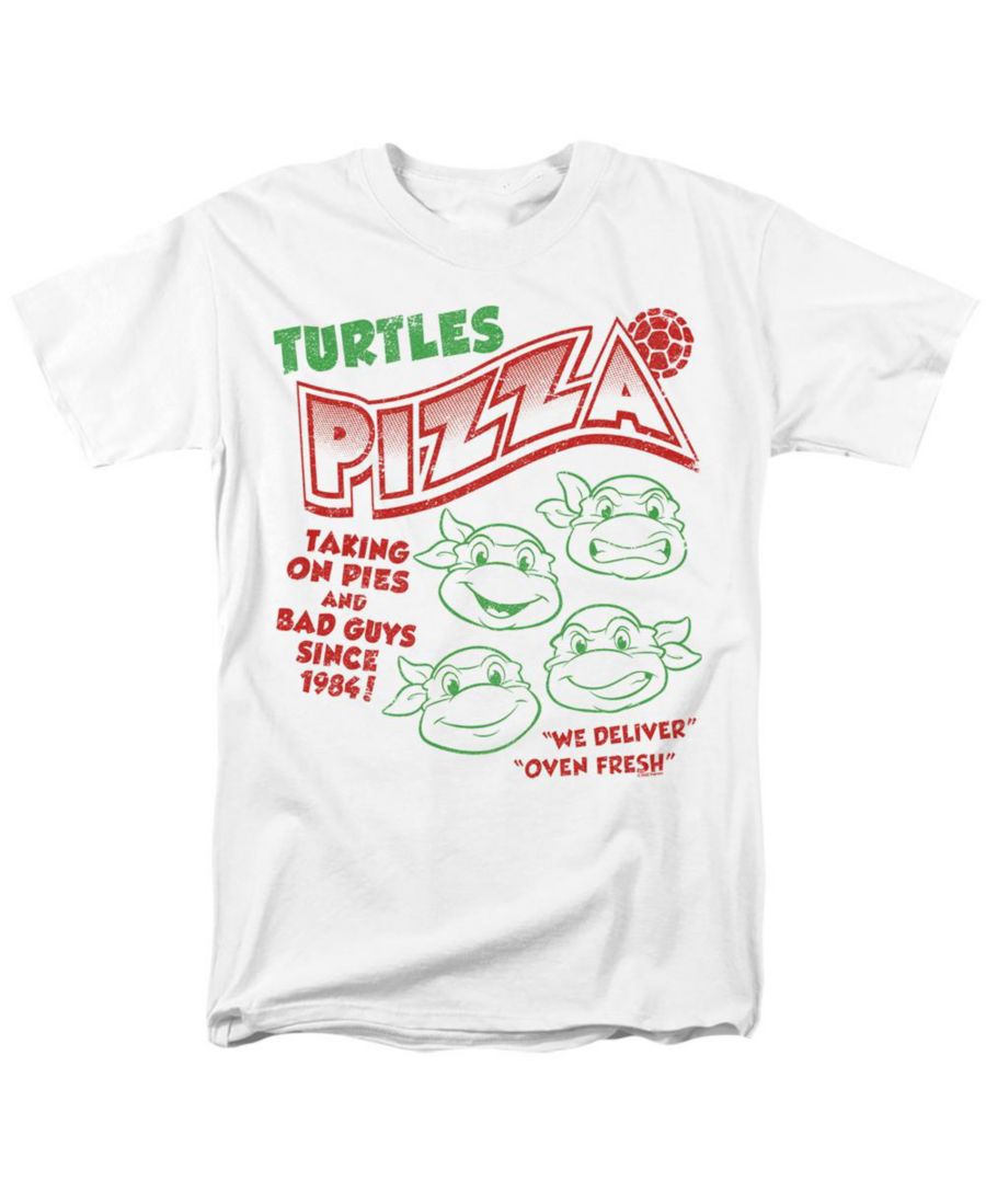

Мужская классическая футболка с изображением черепашек-ниндзя и пиццы TEENAGE MUTANT NINJA TURTLES, White, Белый, Мужская классическая футболка с изображением черепашек-ниндзя и пиццы TEENAGE MUTANT NINJA TURTLES, White