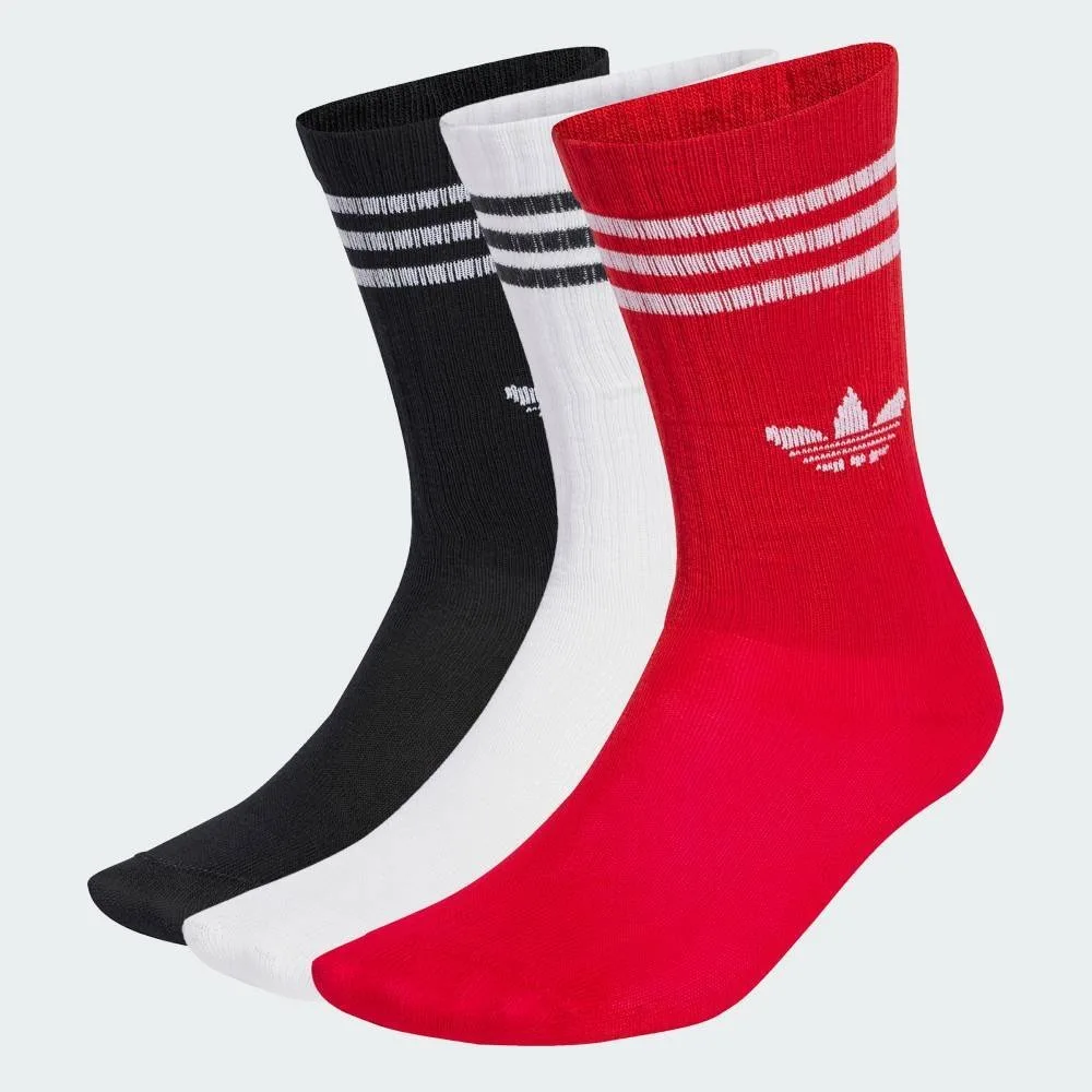 Носки Crew Socks, комплект из 3 пар Adidas, Red