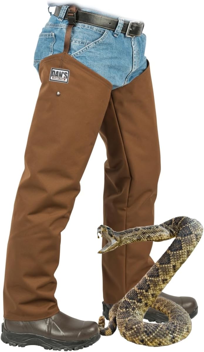 

Защита от змей, защита от колючек, 100 водонепроницаемые болотные сапоги, произведено в США Dan'S Hunting Gear, Llc, коричневый