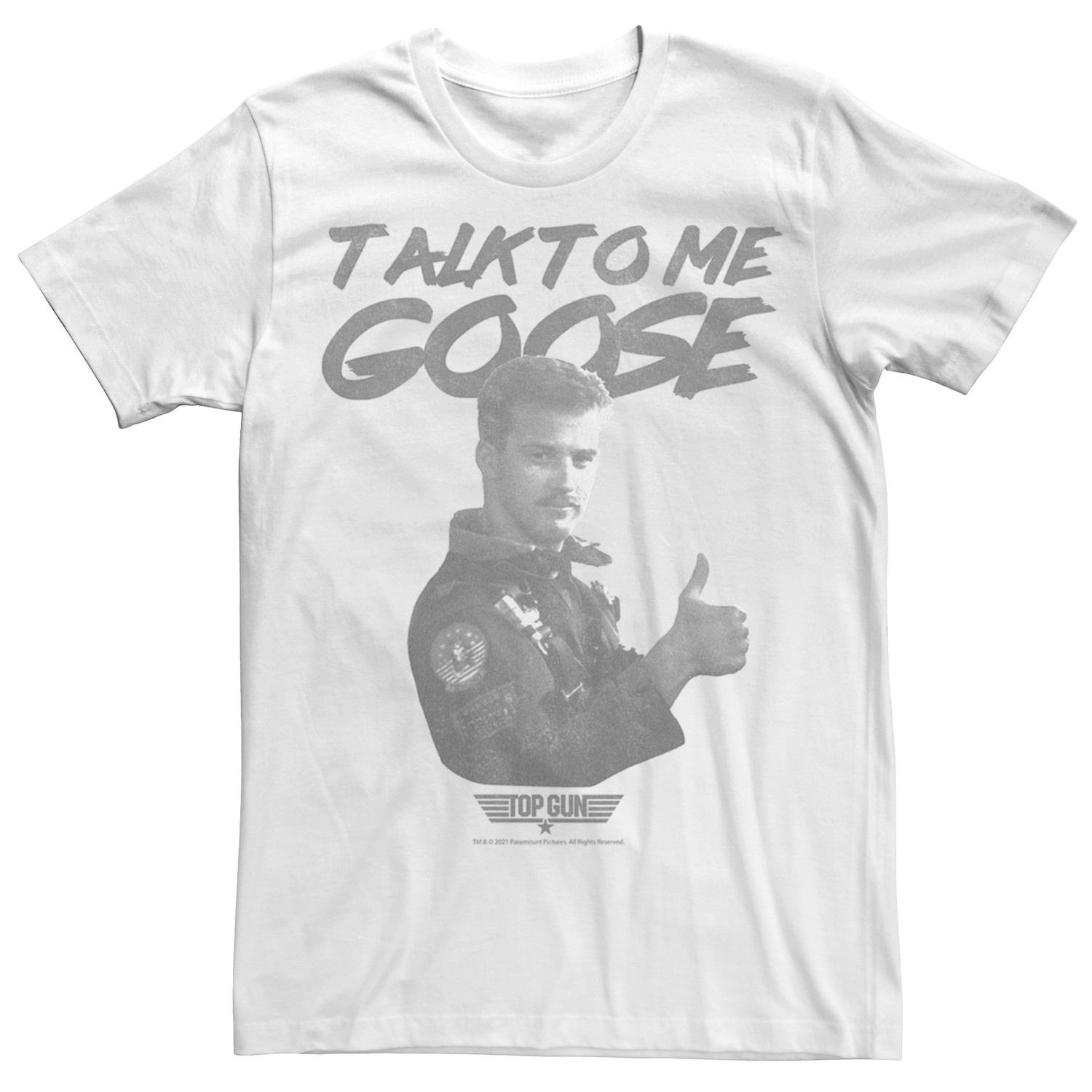 

Мужская футболка Top Gun Talk To Me Goose Thumbs Up Licensed Character