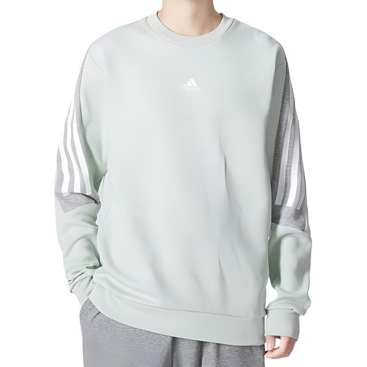 Толстовка мужская светло-зеленая Adidas, светло-зеленый — фото 3