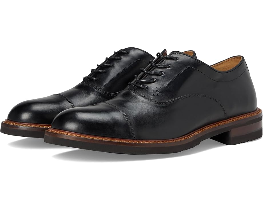 

Мужские оксфорды Johnston & Murphy Collection Hartford Cap Toe, Black Italian Calfskin