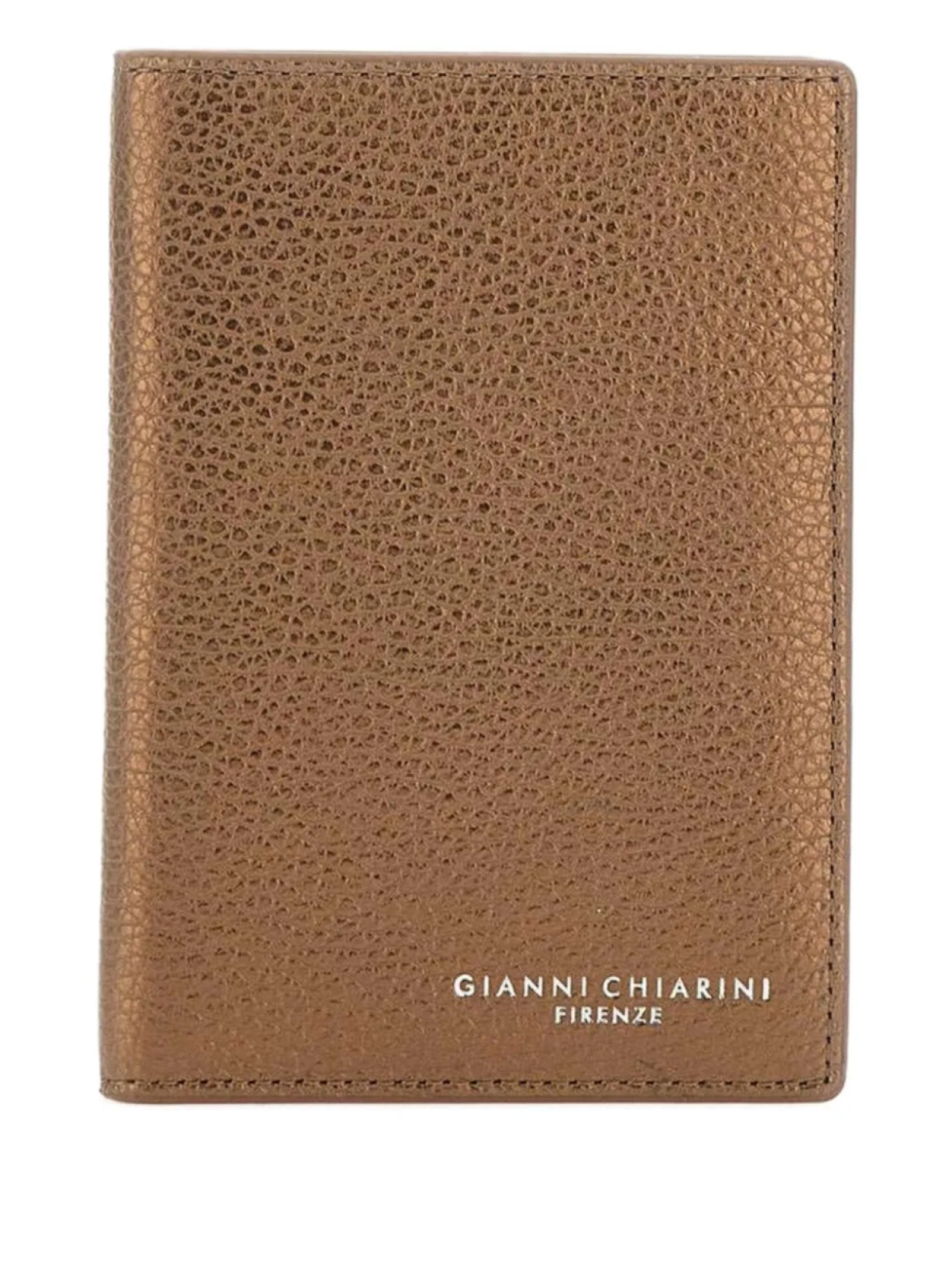

GIANNI CHIARINI кошелек из металлизированной кожи, коричневый