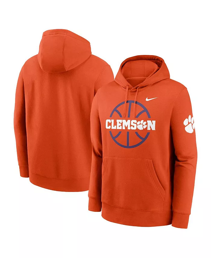 

Мужская оранжевая баскетбольная толстовка с капюшоном Clemson Tigers Icon Club Fleece Nike