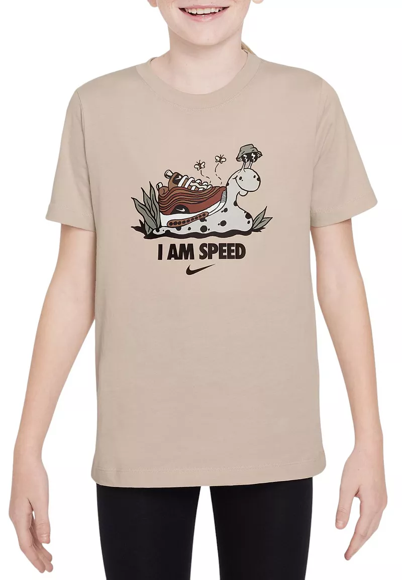 

Детская футболка Sportswear с рисунком улитки Nike, цвет Sanddrift