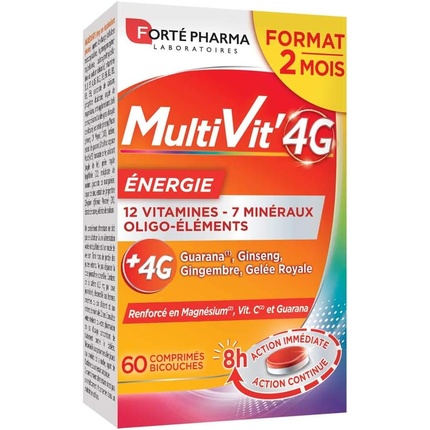 

Forte Pharma Multivit' 4g энергетическая пищевая добавка для фитнеса и тонуса Forté Pharma