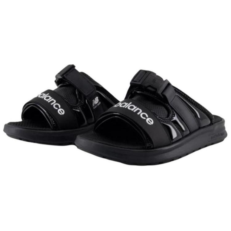 Сланцы New Balance 330 Slide женские черно-белые — фото 3