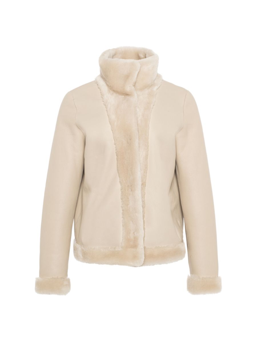 

Двусторонняя куртка из овчины с цветными блоками Made For Generations WOLFIE FURS, кремовый, Бежевый, Двусторонняя куртка из овчины с цветными блоками Made For Generations WOLFIE FURS, кремовый