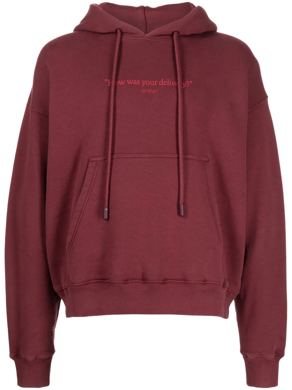 

Худи с надписью OFF-WHITE, красный