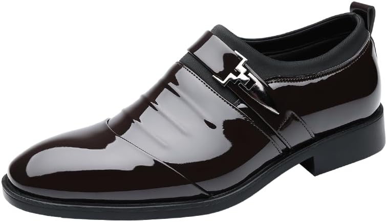 

Классические мужские туфли Оксфорды из кожи, роскошные, для делового и повседневного стиля, больших размеров, свадебные и формальные, размеры 39-47 Sfxlucart, коричневый