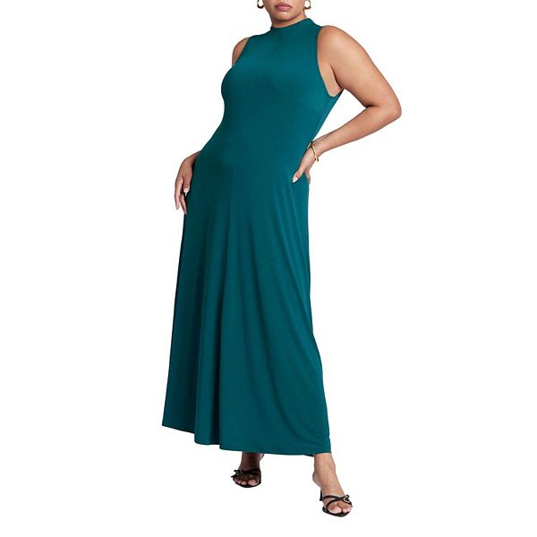 

Женское платье макси без рукавов plus size Eloquii, Botanical Garden