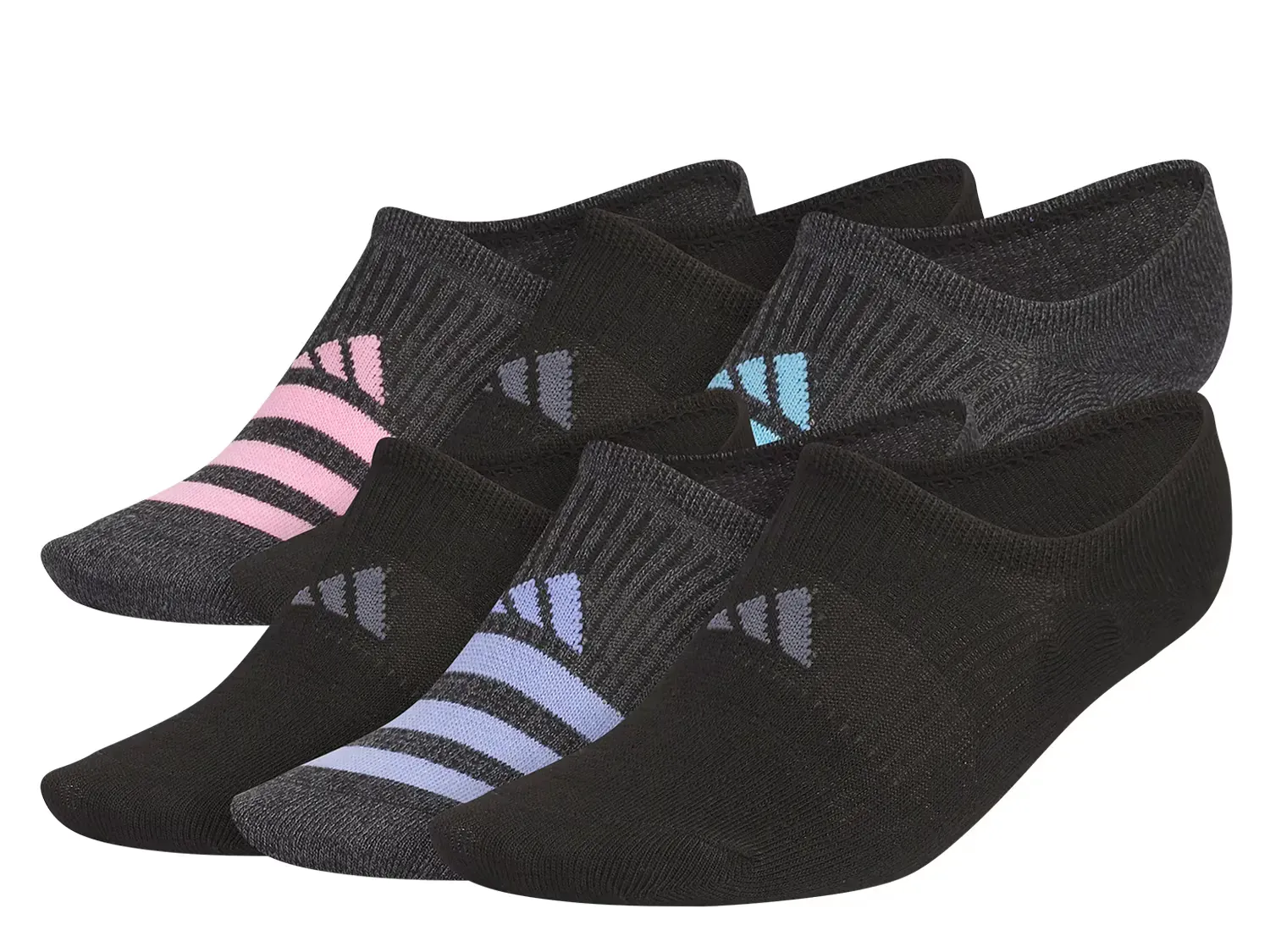 

Женские носки невидимки Superlite 3.0 - 6 пар Adidas, Black/Dark Grey