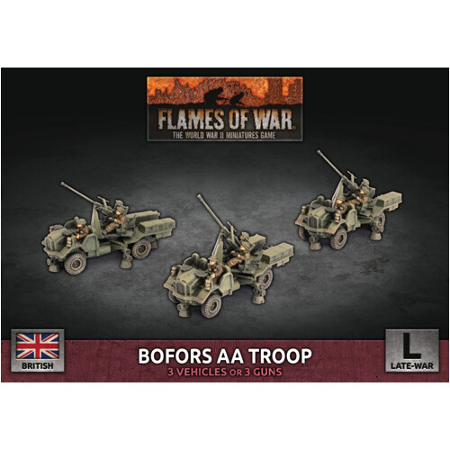 

Фигурки Flames Of War: British Bofors Sp Aa Troop